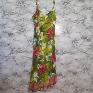 Jams World Dress Puanani Green Asymmetrical